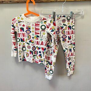Hanna Andersson Falala Holiday Christmas Pajamas- Sz.‎ 4